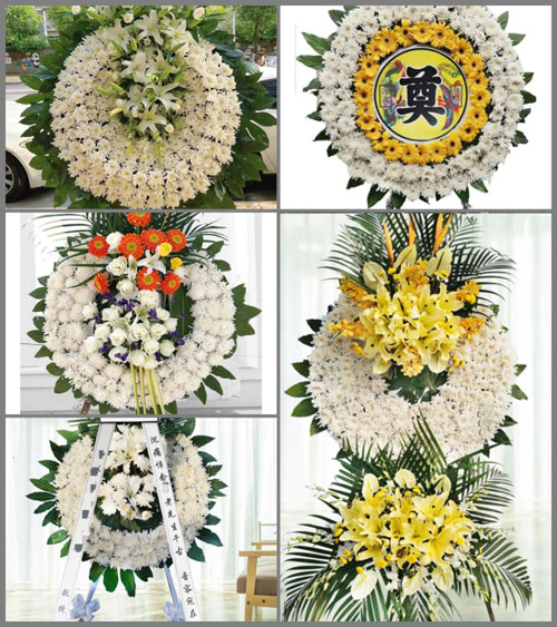 山东青岛即墨市灵山镇河南三村花圈速递